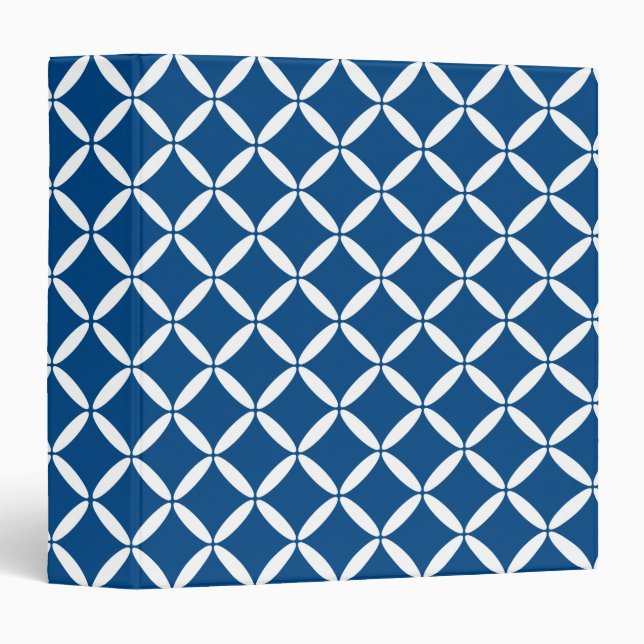Blue Pattern Binder (Front/Spine)
