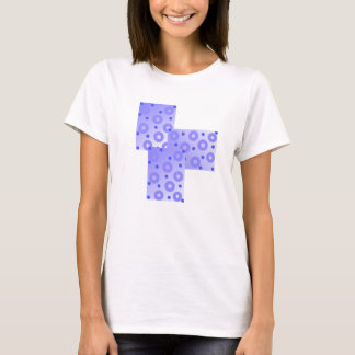 Blue Pattern Circles and Dots T-Shirt