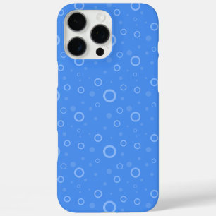 Blue Pattern Circles Customizable iPhone 16 Pro Max Case