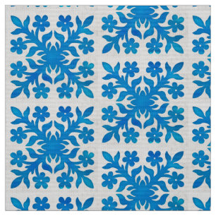 Blue pattern fabric 