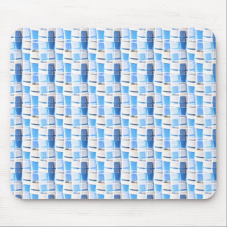 Blue Pattern Mouse Pad