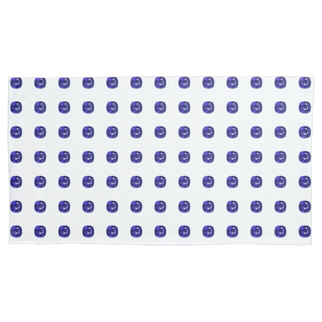 Blue Pattern Pillowcase (Front-Left)