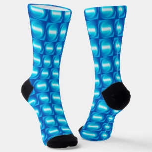 Blue Pattern Socks