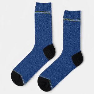 Blue Pattern Socks