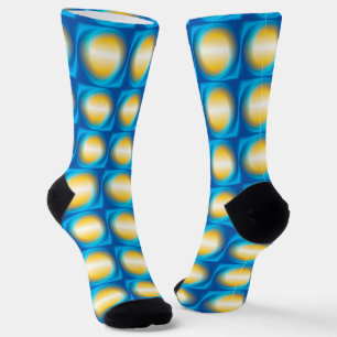 Blue Pattern Socks