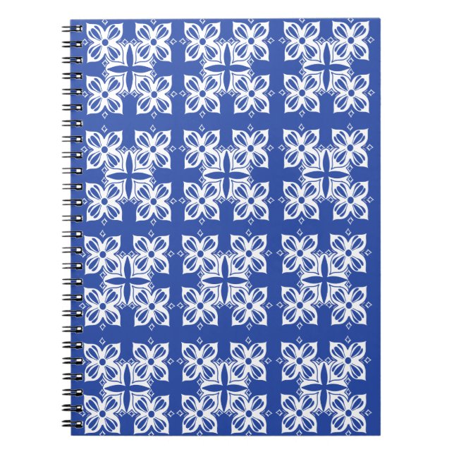 Blue patterned Classic notebook (Front)