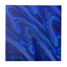 Blue Paua Abalone Shell Fractal Abstract Pattern