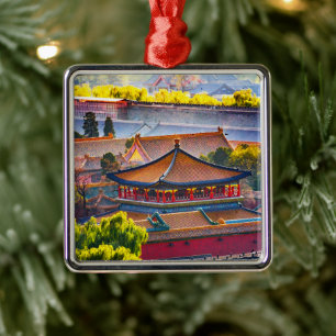 Blue Pavilion, Forbidden City Metal Ornament