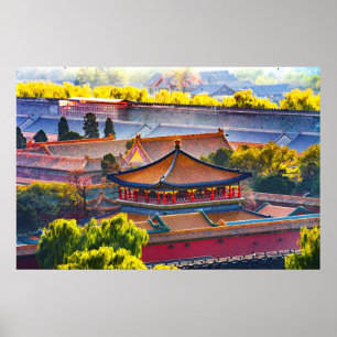 Blue Pavilion, Forbidden City Poster