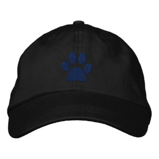 Blue Paw Embroidered Hat