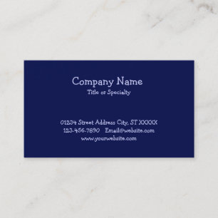 Blue Paw Print Pet Service Business Card