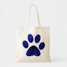 Blue Paw Print