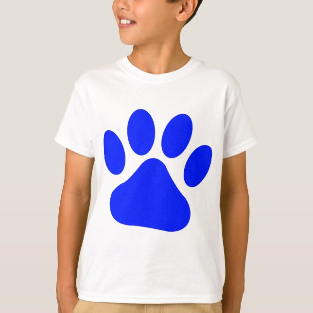 Blue Pawprint T-Shirt (Front)
