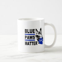 Blue Paws ; Police Dog; Sticker