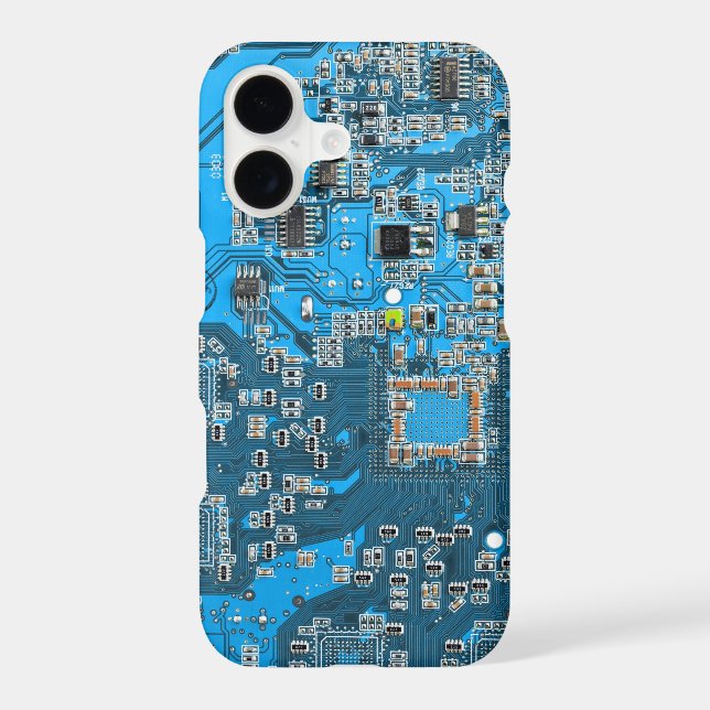 Blue PCB Circuit Board Design for IT Pros Case-Mat (Verso)