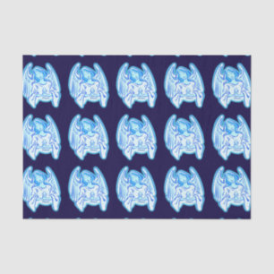 Blue Peace Angel Tissue Paper