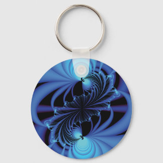 Blue Peace Fractal Keychain