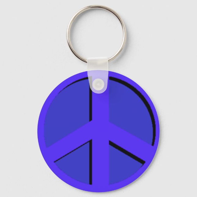 Blue Peace Keychain (Front)