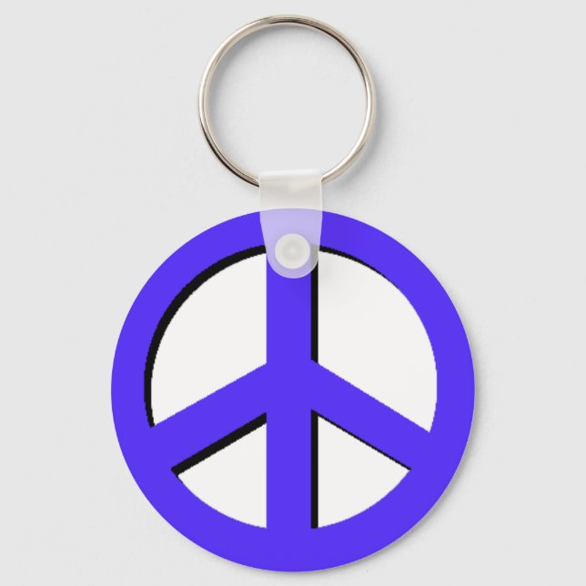 Blue Peace Keychain (Front)
