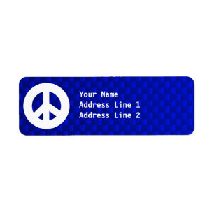Blue Peace Sign