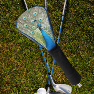 Blue Peacock Feather Plumage Golf Head Cover