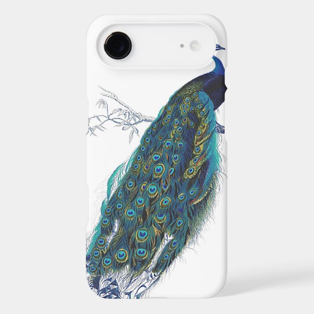 Blue Peacock with beautiful tail feathers Case-Mate Samsung Galaxy Case (Back)