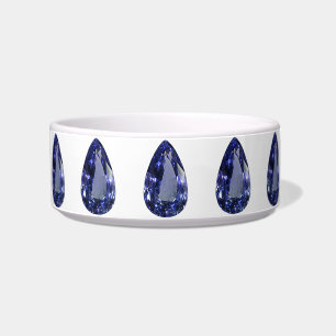 Blue Pear Pattern Bowl