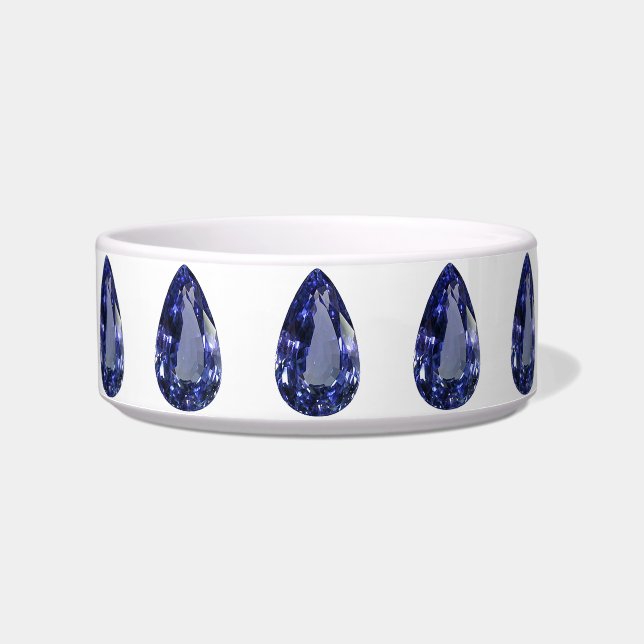 Blue Pear Pattern Bowl (Front)