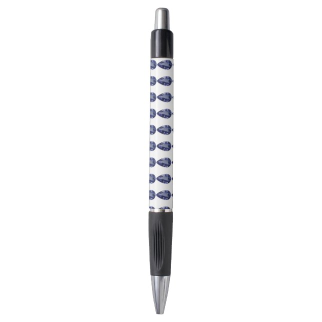 Blue Pear Pattern Pen (Front Vertical)