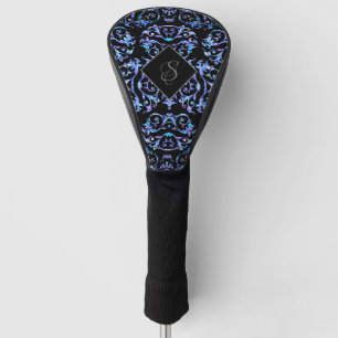 Blue Pearl Pattern Monogrammed Golf Head Cover