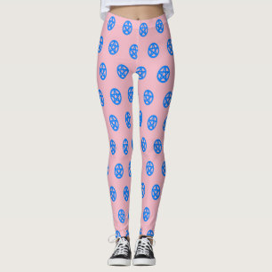 Blue Penatcles Leggings