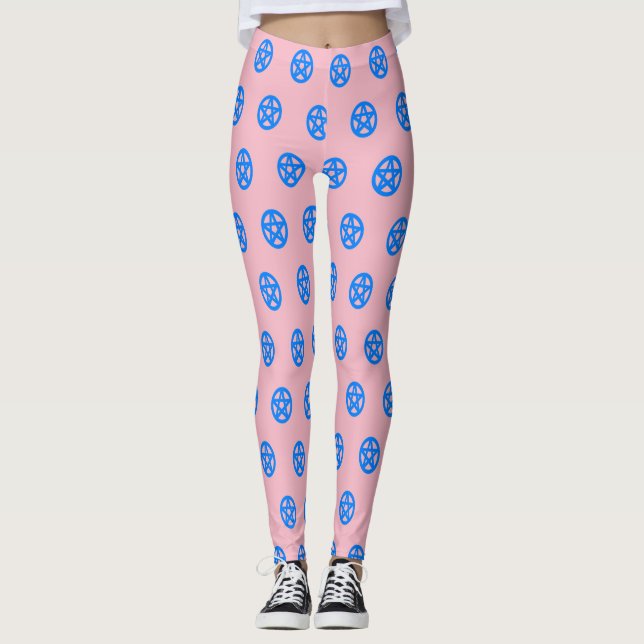 Blue Penatcles Leggings (Front)