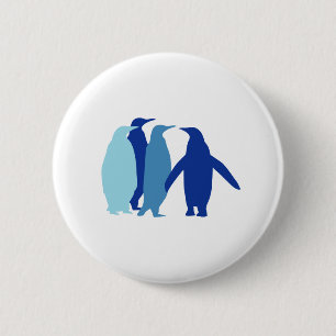 Blue Penguins 2 Inch Round Button