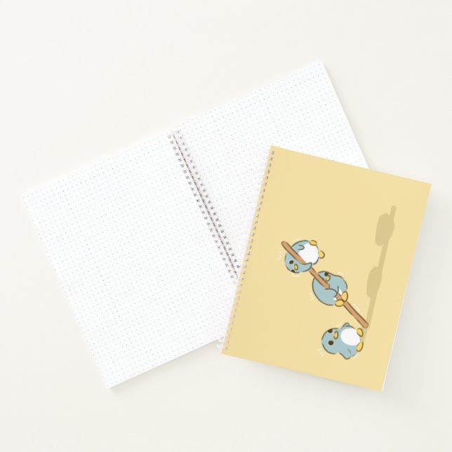 Blue penguins notebook (Inside)