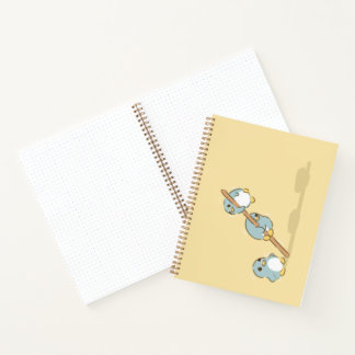 Blue penguins notebook