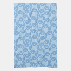 Blue penguins pattern background kitchen towel