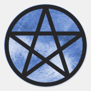 Blue Pentacle Sticker