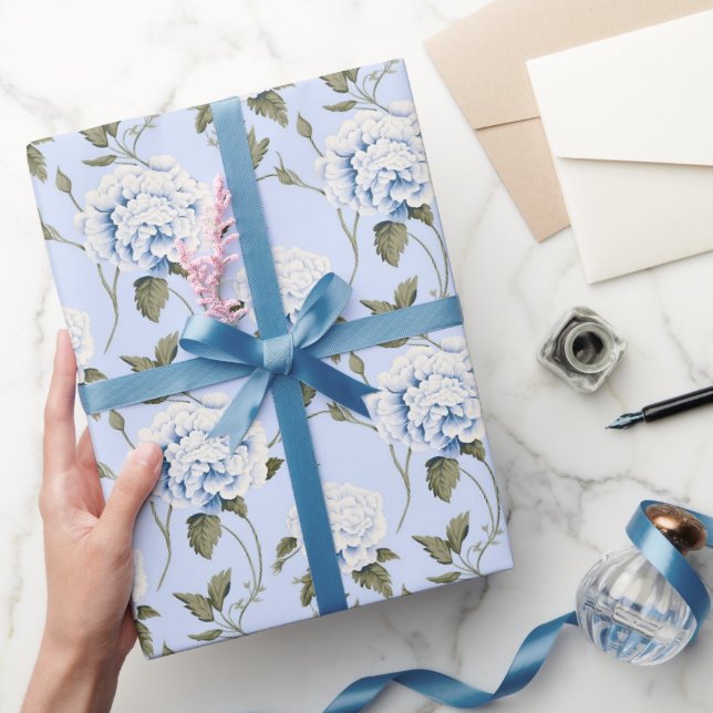 Blue Peony Dream Wrapping Paper (Gifting)
