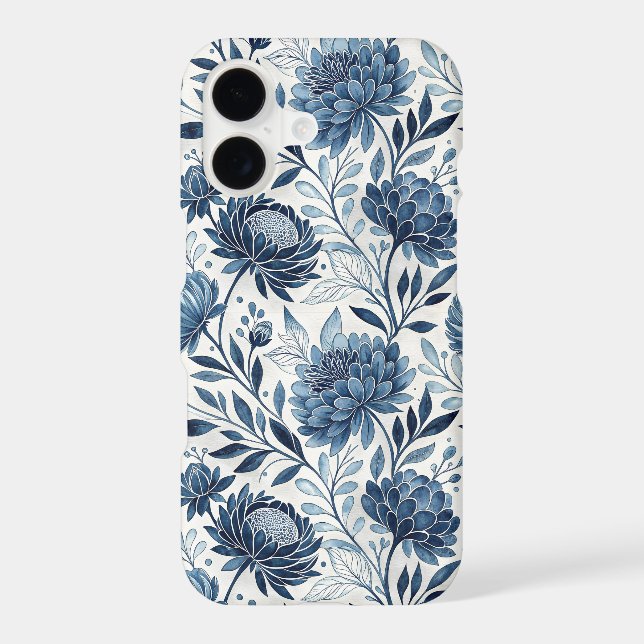 Blue Peony Garden Watercolor (Back)
