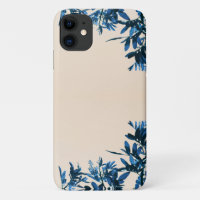 Blue Pepper Tree Leaves iPhone 11 Case