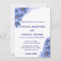 Blue Perennials Forget-Me Not Wedding
