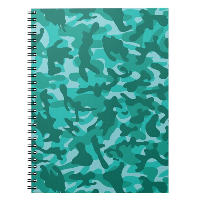 Blue Persian Camouflage   Notebook (Front)