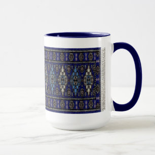 Blue persian mug