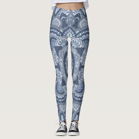 Blue Persian Peacock Leggings