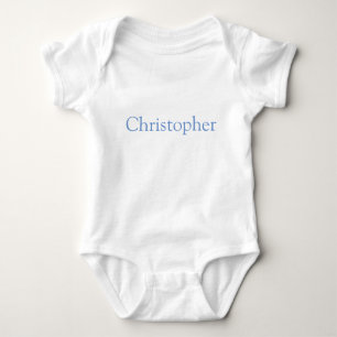 Blue Personalized Baby Bodysuit