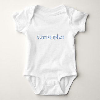 Blue Personalized Baby Bodysuit
