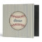 Blue Personalized Baseball Binder Gift