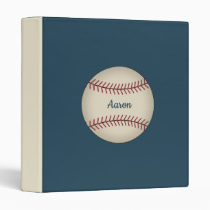Blue Personalized Baseball Card Binder Gift