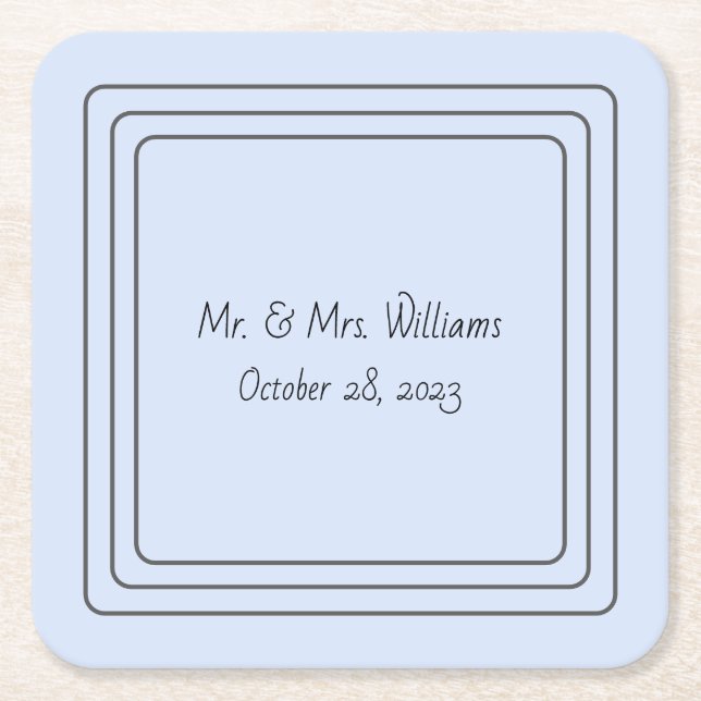 Blue Personalized coasters (Front)