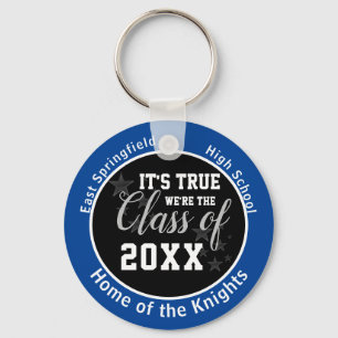 Blue Personalized High School Class of 2023 Keychain